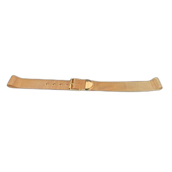 Exquisite Gold Tone Mesh Metal Waist Belt Adjustable XL 39-42” 1.5” Preowned - Picture 3 of 6